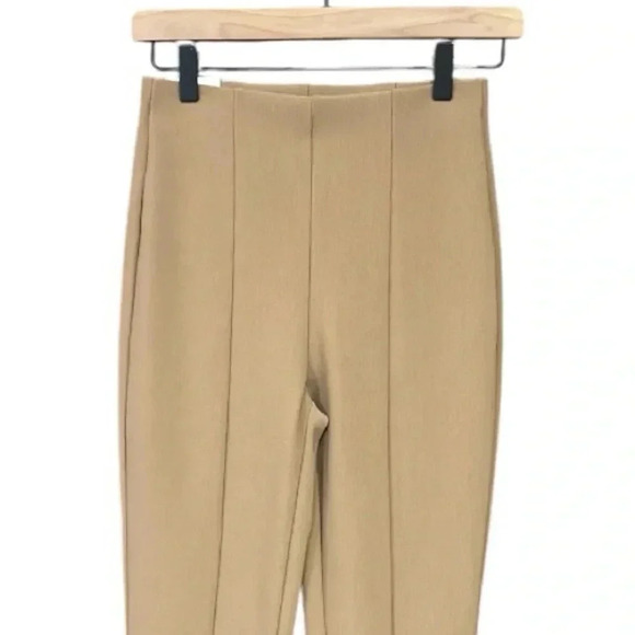 Zara Split Leg Hi-Rise Pull-On Legging Tan Size Small - Picture 6 of 14